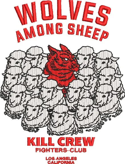 Alternative view of  Wolves Among Sheep Kill Crew Patch 