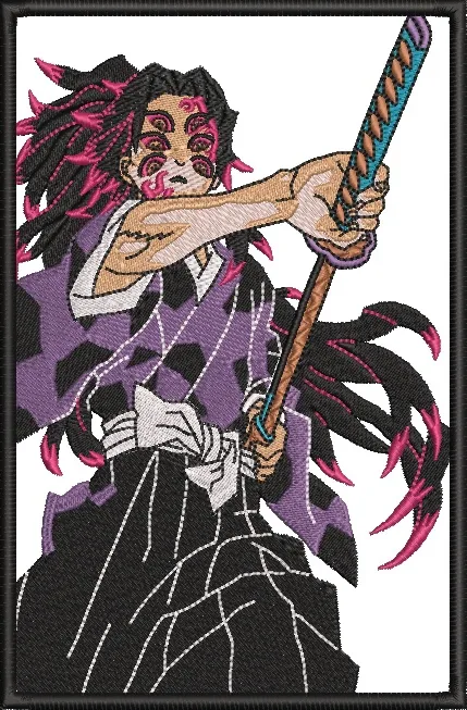 Alternative view of  Yoriichi Tsugikuni Sword Stance Embroidery 