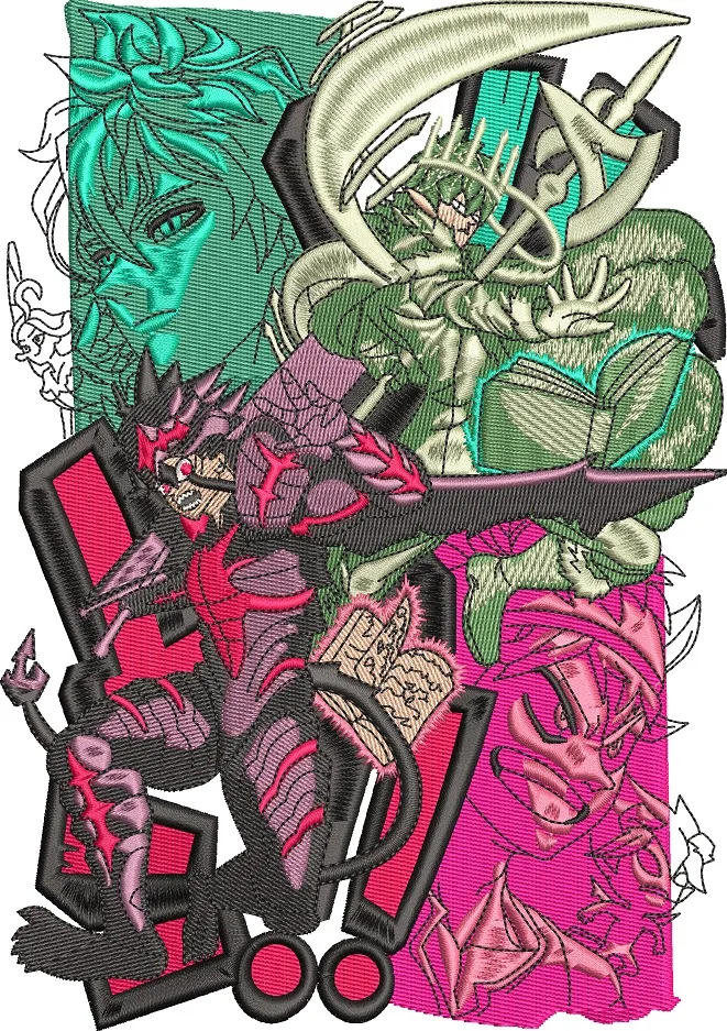 Alternative view of  Yu Gi Oh Duel Monsters with Exaggerated Kaiju 