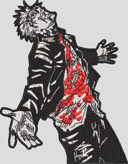 Alternative view of  Yuji Itadori Blood Splatter Manga Style 