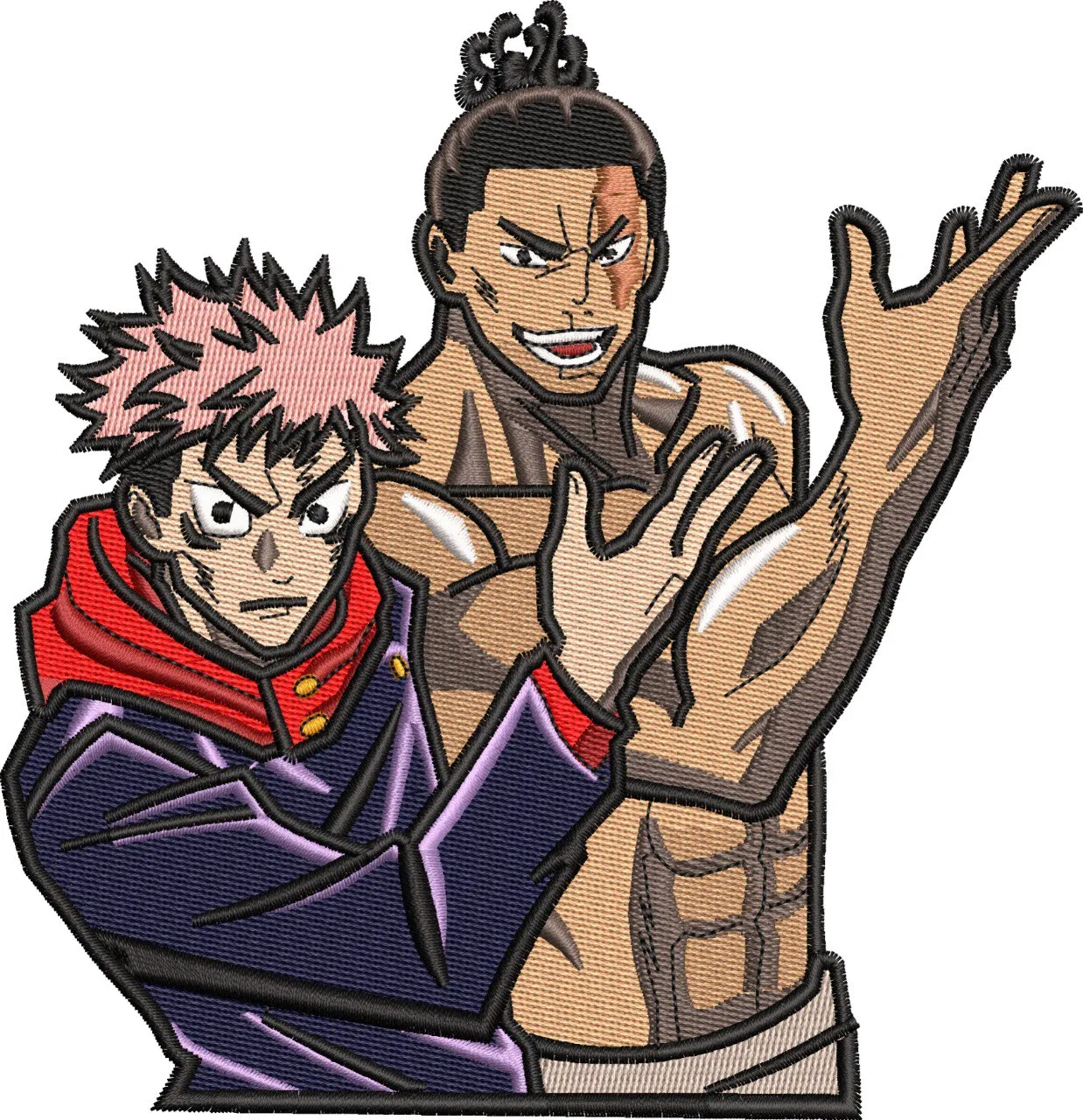 Alternative view of  Yuji Itadori and Aoi Todo Duo Pose 