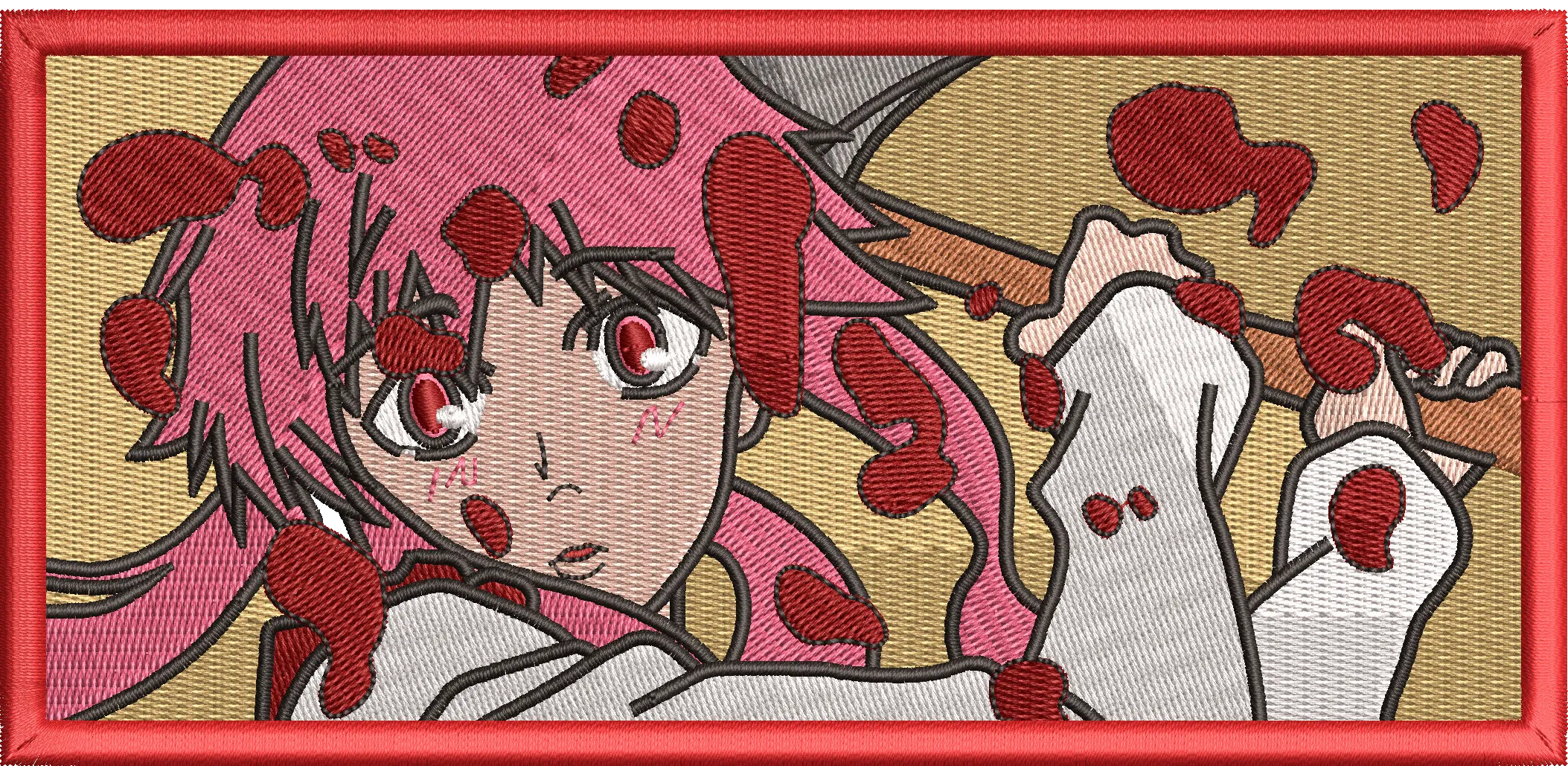 Alternative view of  Yuno Gasai with Axe and Blood Splatter 