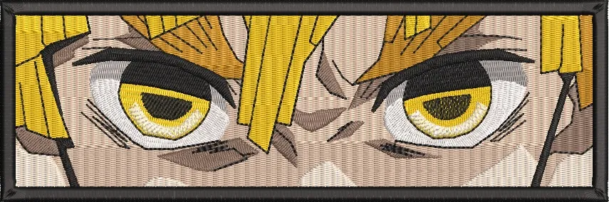Alternative view of  Zenitsu Intense Eyes Close Up Embroidery Patch 