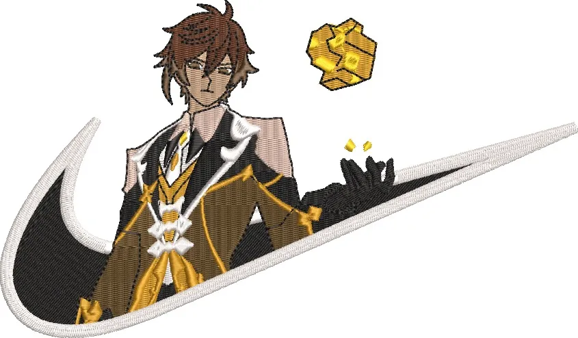 Alternative view of  Zhongli in Nike Swoosh 