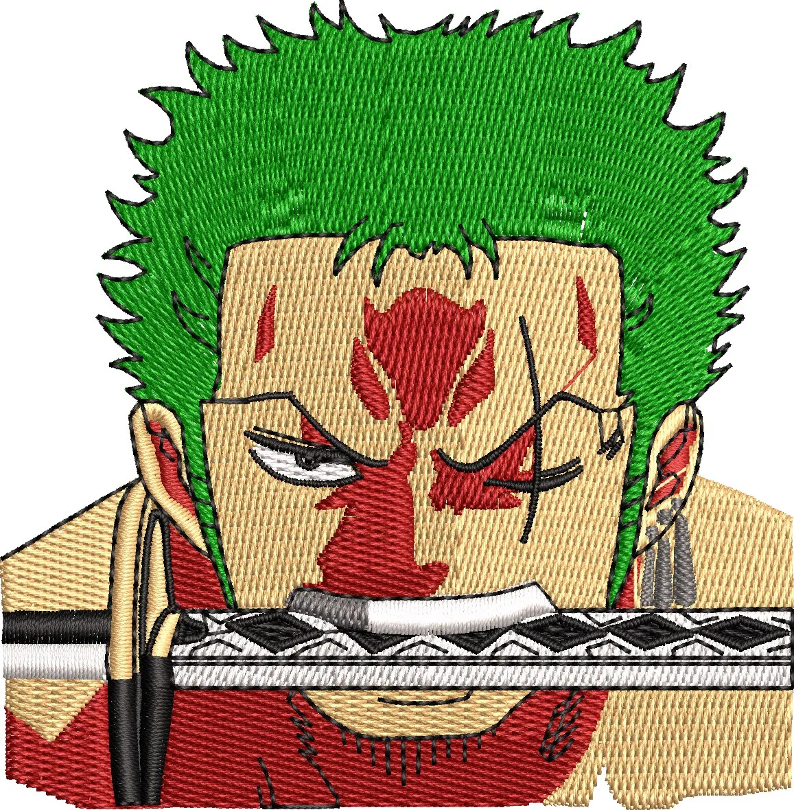 Alternative view of  Zoro One Piece Embroidered Portrait 
