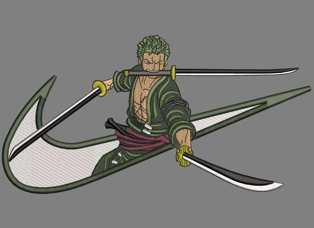 Alternative view of  Zoro with Three Swords in Nike Logo 