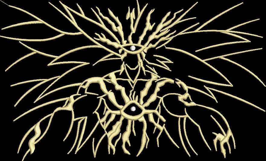  Abstract Eye Monster with Electric Veins  embroidery pattern preview