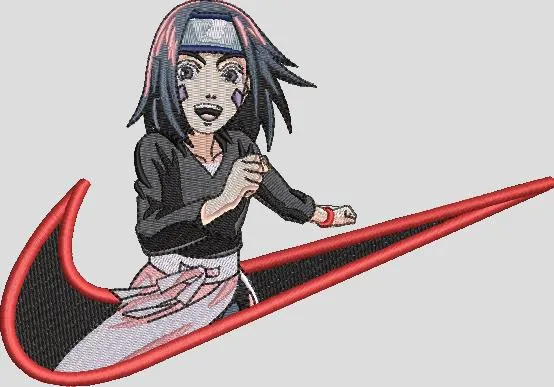  Anko Mitarashi in Nike Logo  embroidery pattern preview