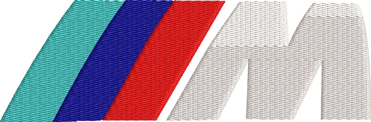  BMW M Logo Embroidery Patch  embroidery pattern preview
