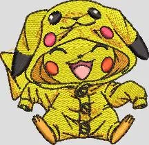  Baby Pikachu in Pikachu Onesie  embroidery pattern preview