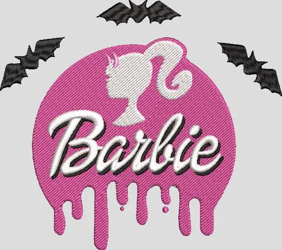 Main preview of  Barbie Dripping Logo with Bats 