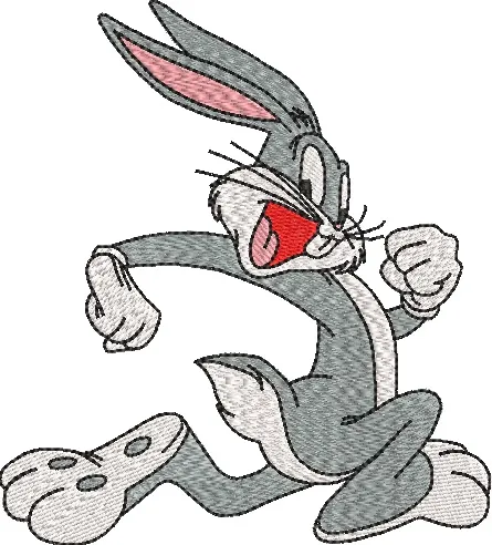  Bugs Bunny Running Embroidery  embroidery pattern preview