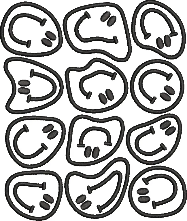  Cartoon Cow Nose Patterns Repeating  embroidery pattern preview