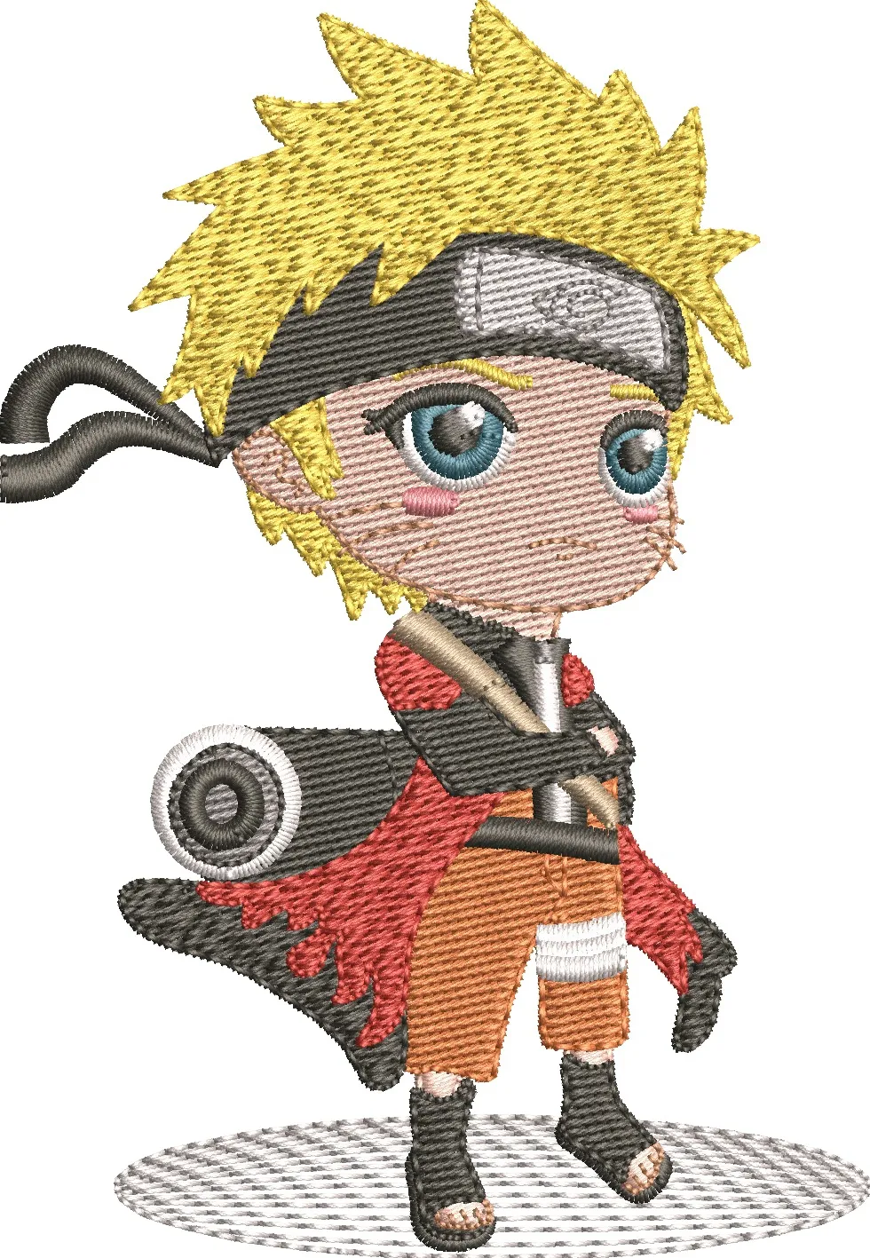  Chibi Naruto Uzumaki Sage Mode Embroidery  embroidery pattern preview