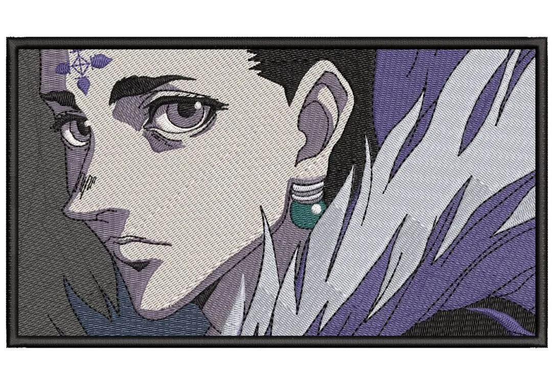  Chrollo Lucilfer Manga Style Embroidery Patch  embroidery pattern preview