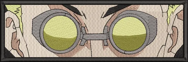 Main preview of  Close Up Blond Anime Character with Goggles 