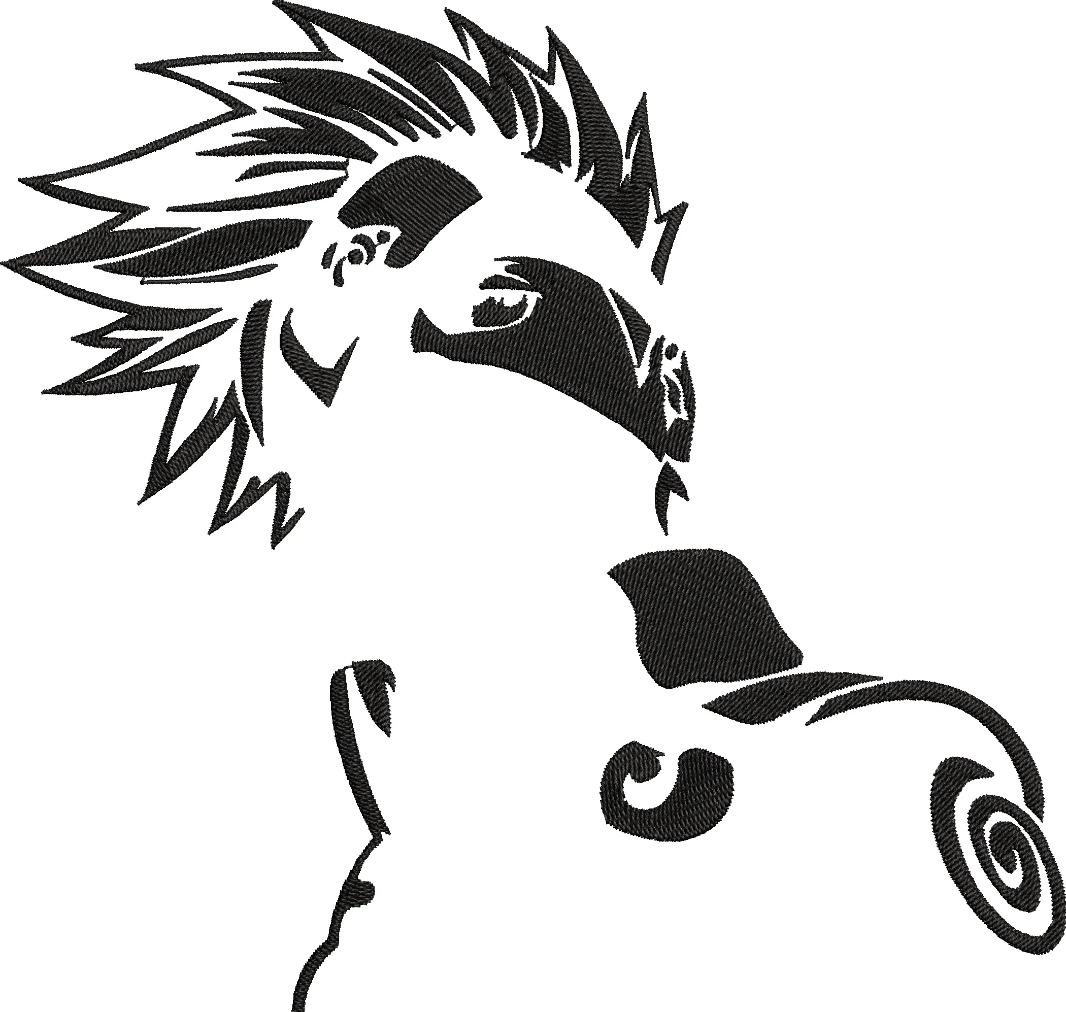  Cockatoo Parrot Abstract Embroidery  embroidery pattern preview