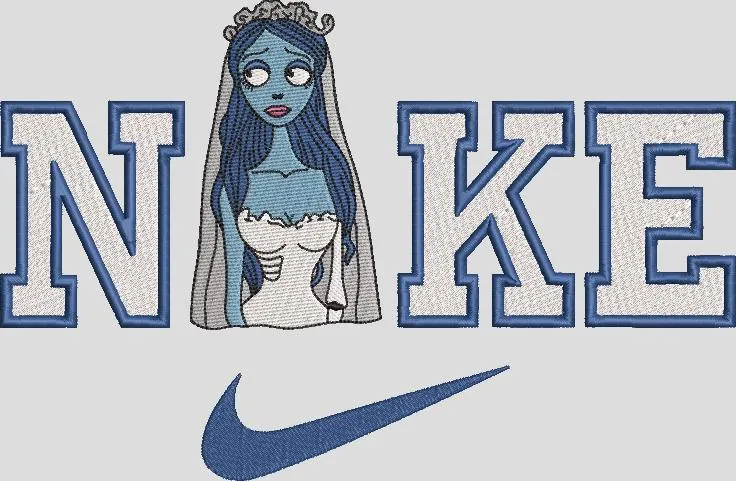  Corpse Bride with Nike Logo  embroidery pattern preview