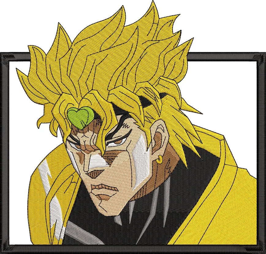  Dio Brando JoJo Close Up Patch  embroidery pattern preview