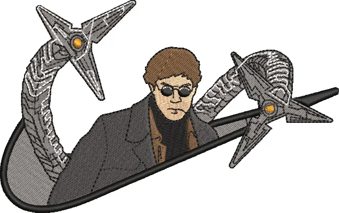  Doctor Octopus with Mechanical Arms Embroidery  embroidery pattern preview