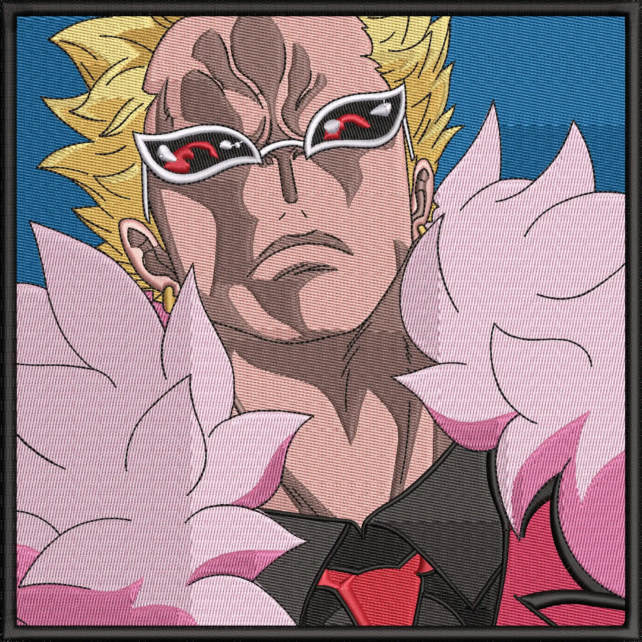  Donquixote Doflamingo Embroidered Patch Style  embroidery pattern preview