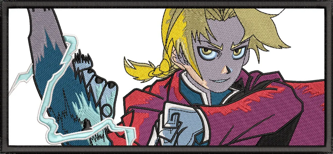  Edward Elric Alchemy Embroidery Patch  embroidery pattern preview