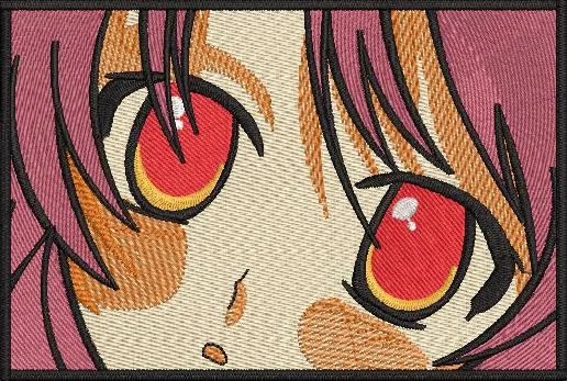  Embroidered Anime Eyes Closeup  embroidery pattern preview
