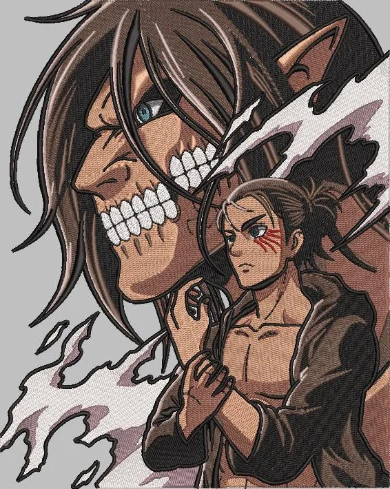 Main preview of  Eren Yeager and Attack Titan Transformation 