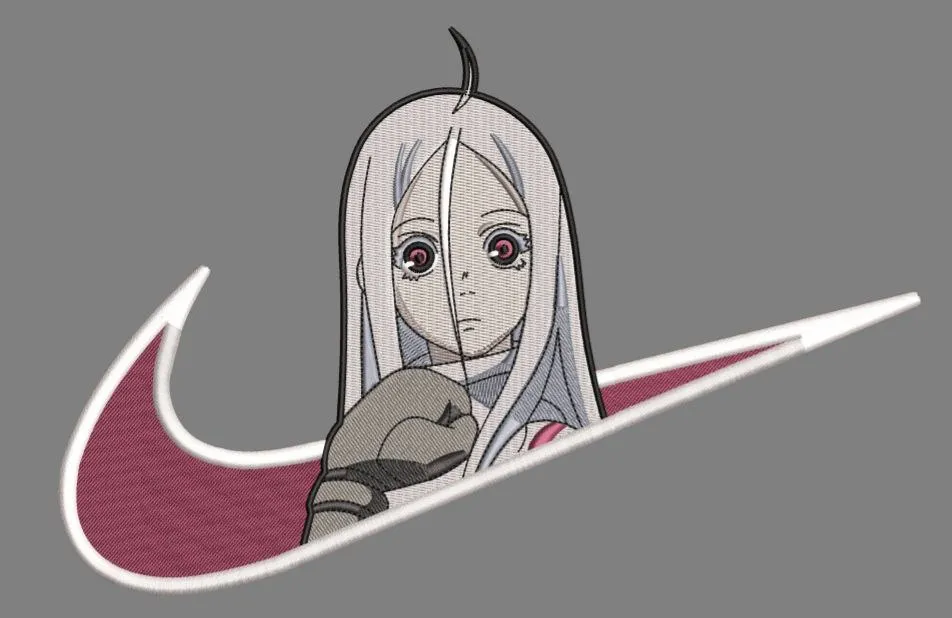  Eri in Nike Swoosh Logo  embroidery pattern preview