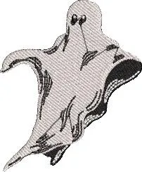  Floating Cartoon Ghost Embroidery  embroidery pattern preview