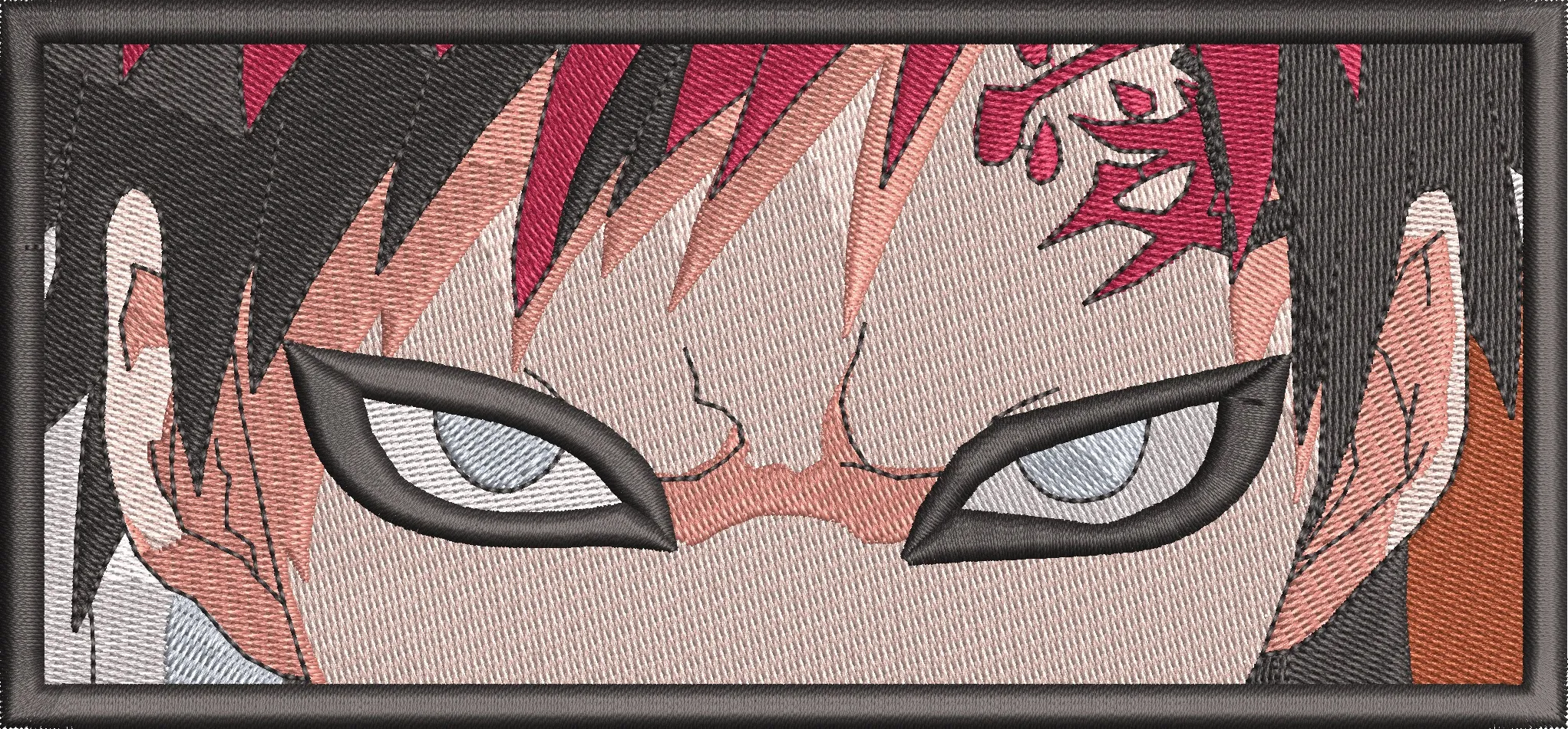  Gaara Eyes Embroidered Patch  embroidery pattern preview