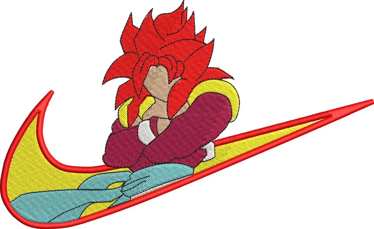 Main preview of  Gogeta Super Saiyan 4 in Nike Swoosh 