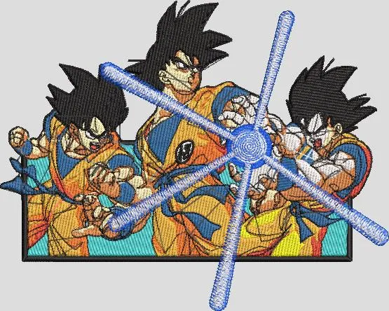 Main preview of  Goku Triple Attack Embroidery Patch 