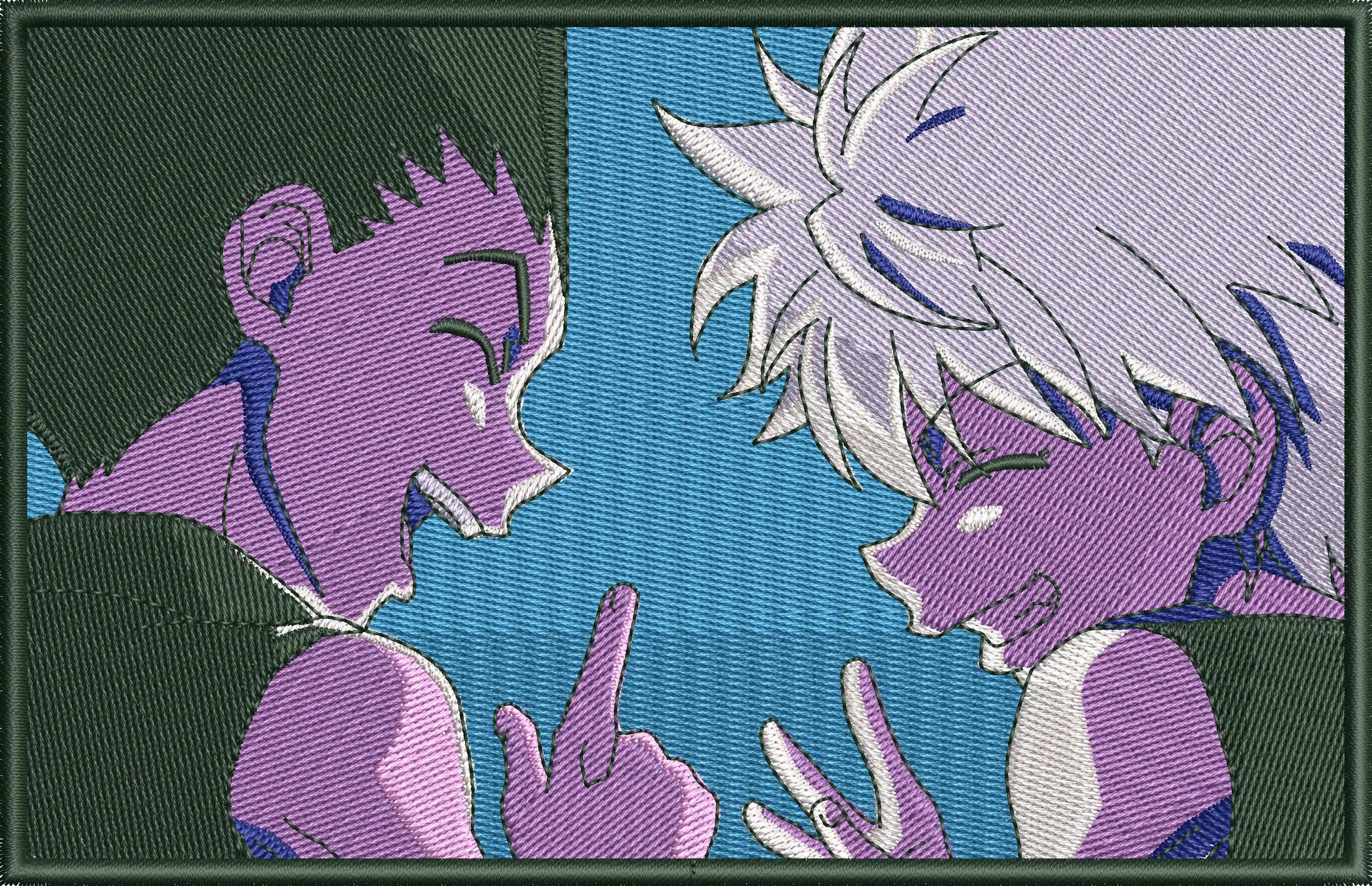 Main preview of  Gon and Killua Patch Style Laughing Scene 