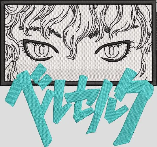  Griffith Eyes Berserk Patch  embroidery pattern preview