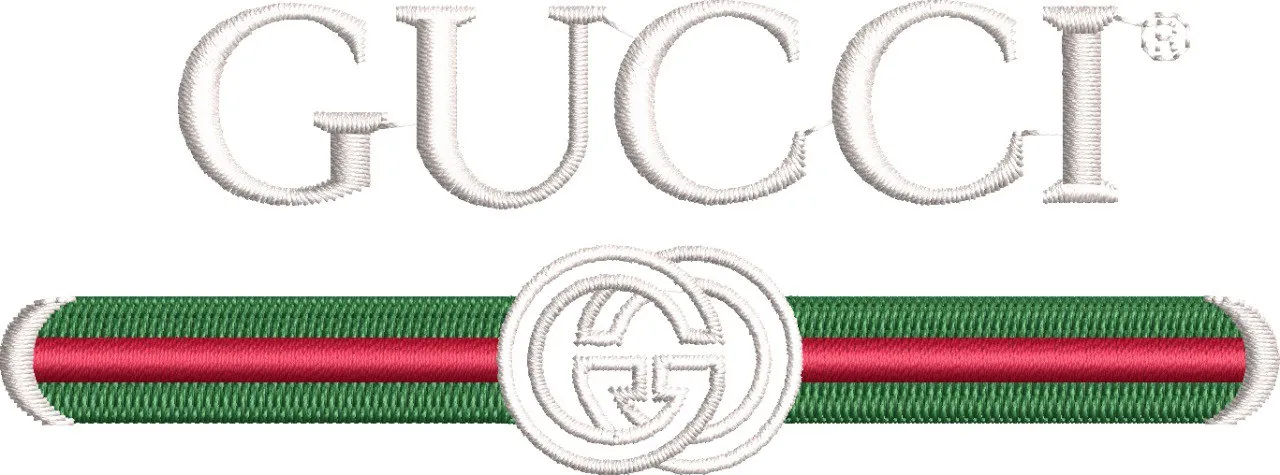  Gucci Logo with Green Red Stripe  embroidery pattern preview