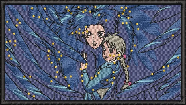 Main preview of  Howl and Sophie Surrounded by Feathers 