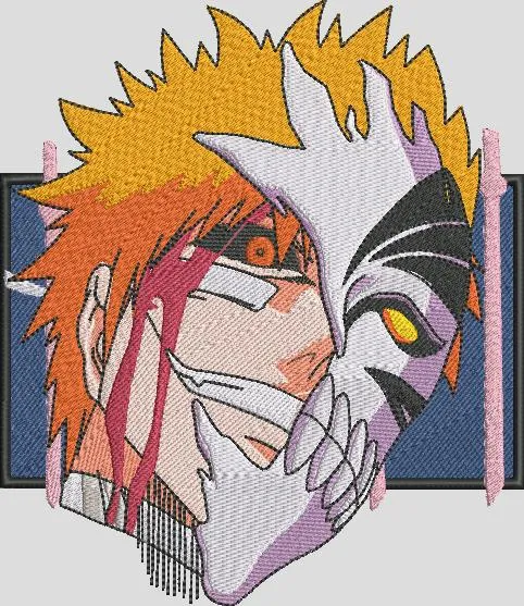 Main preview of  Ichigo Hollow Mask Bleach Embroidery 
