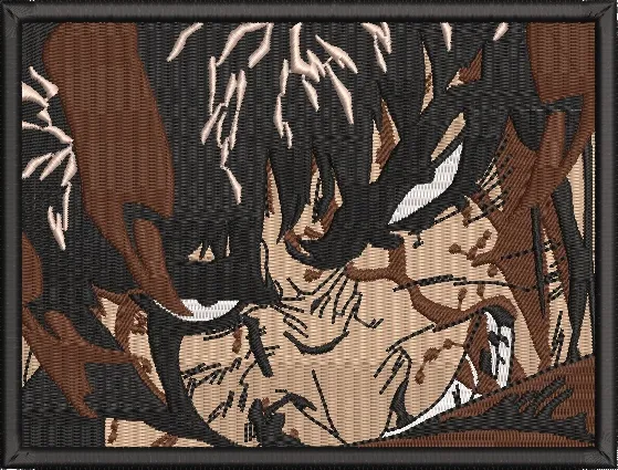  Intense Anime Character Closeup Embroidery  embroidery pattern preview
