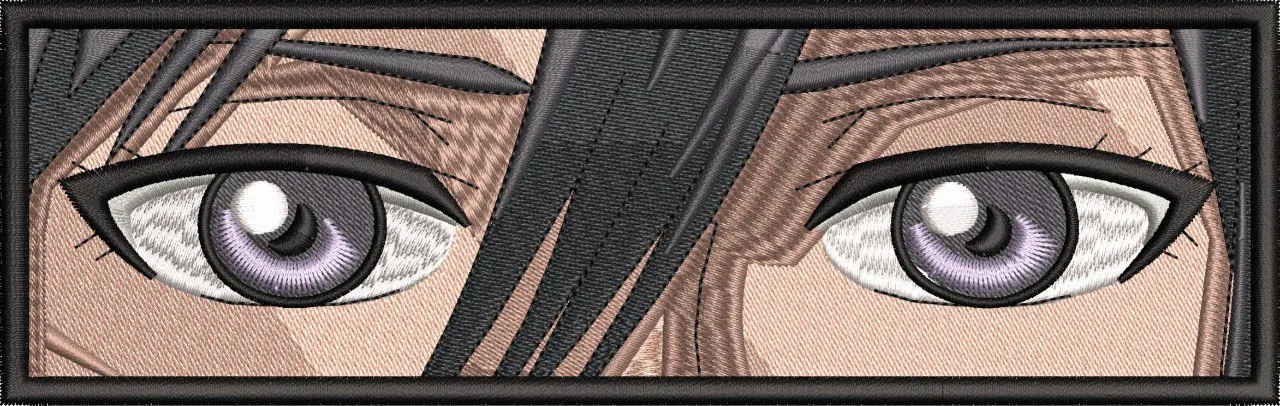 Main preview of  Intense Anime Eyes Close Up Embroidery Patch 