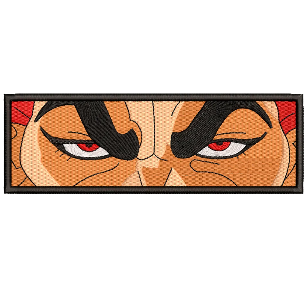 Main preview of  Intense Anime Eyes Closeup Rectangular Patch 