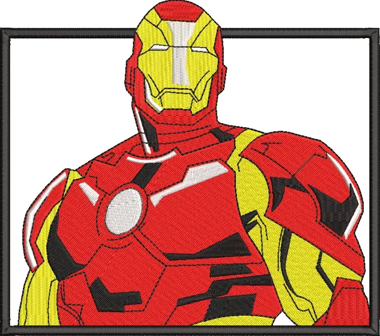  Iron Man Embroidery Patch  embroidery pattern preview