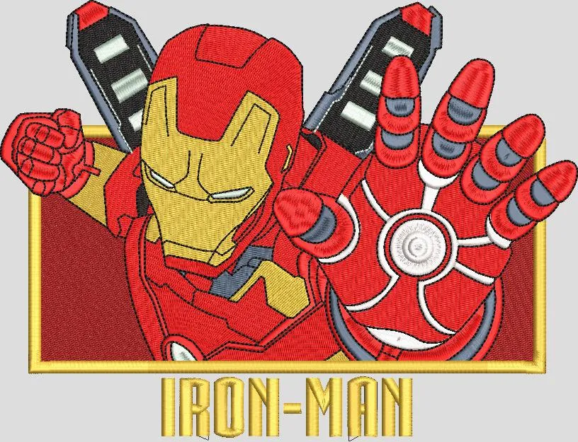Main preview of  Iron Man Embroidery Patch Design 