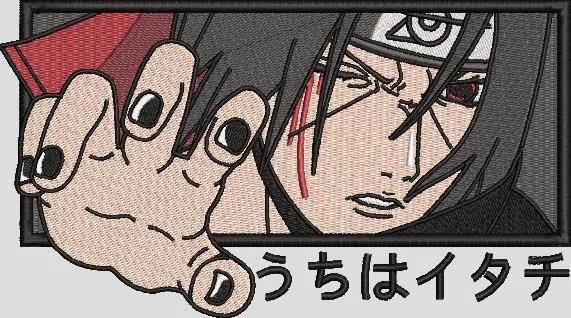  Itachi Uchiha Embroidery Patch  embroidery pattern preview
