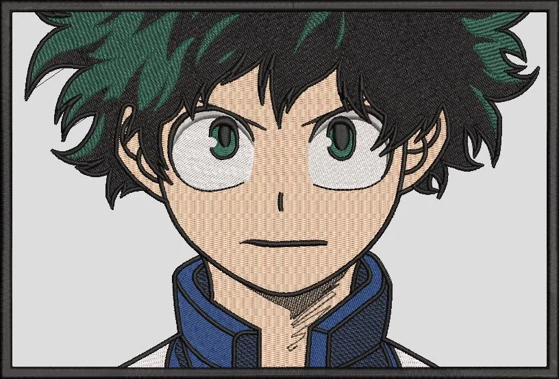Main preview of  Izuku Midoriya Portrait Embroidery Style 