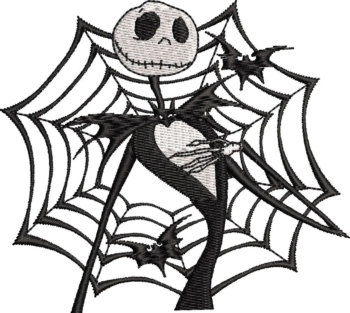 Main preview of  Jack Skellington with Spider Web and Bats 