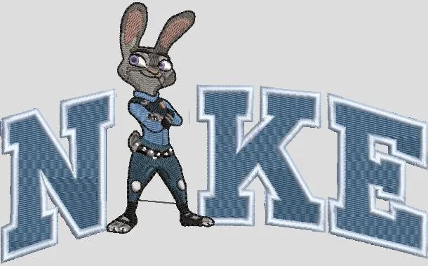 Main preview of  Judy Hopps with Nike Text Embroidery 