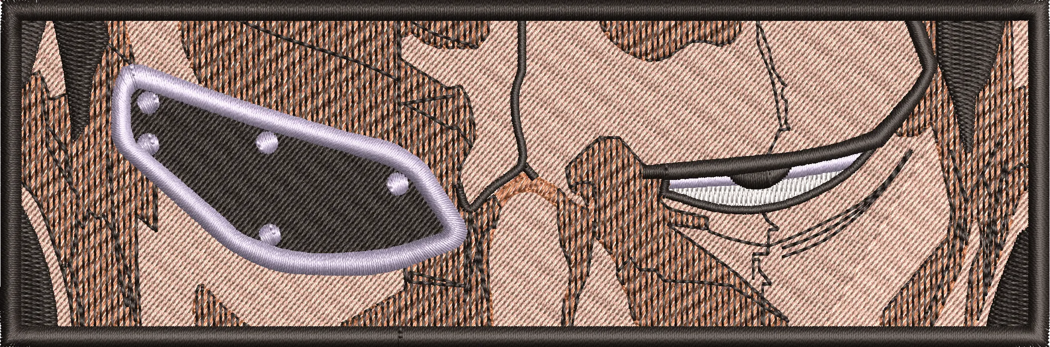 Main preview of  Kakashi Eye Closeup Embroidery Patch Style 