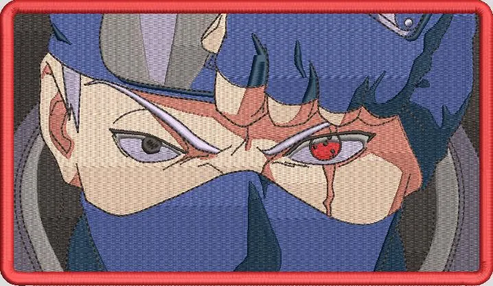  Kakashi Sharingan Eye Embroidery  embroidery pattern preview
