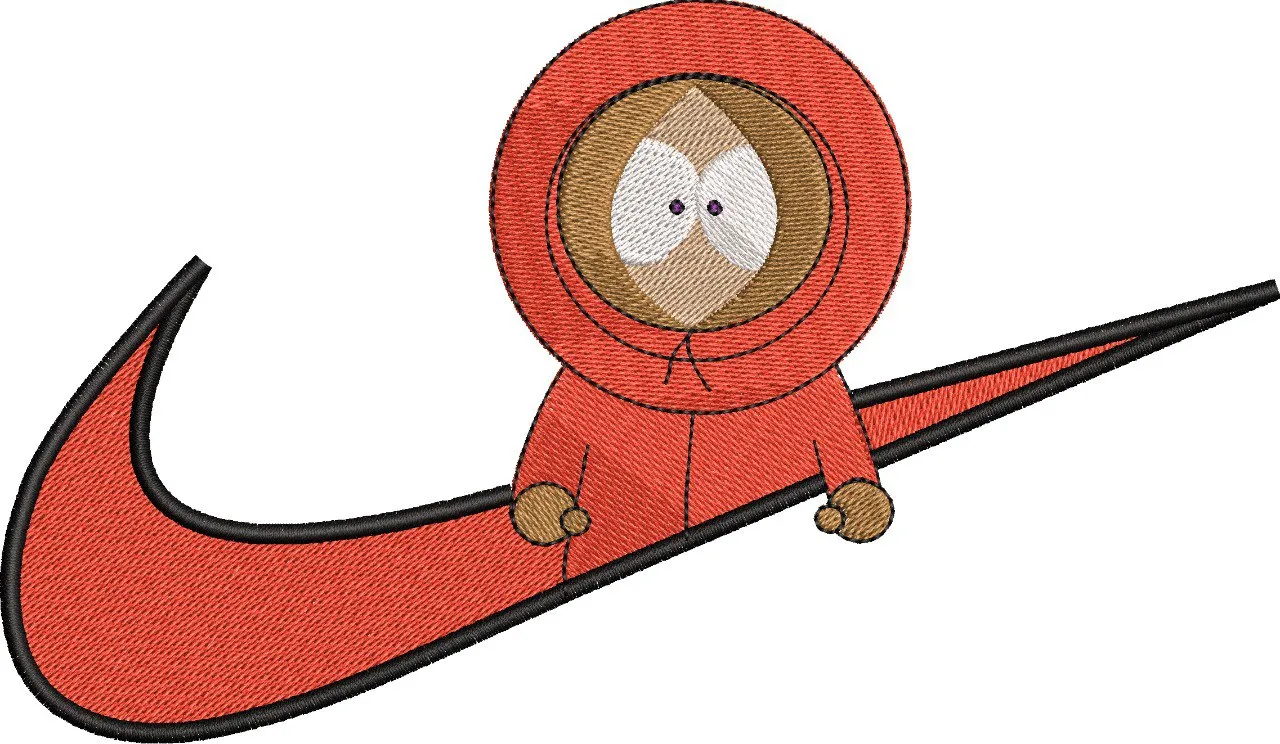Main preview of  Kenny from South Park on Nike Swoosh 